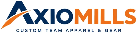 Axiomills logo: custom team apparel and gear